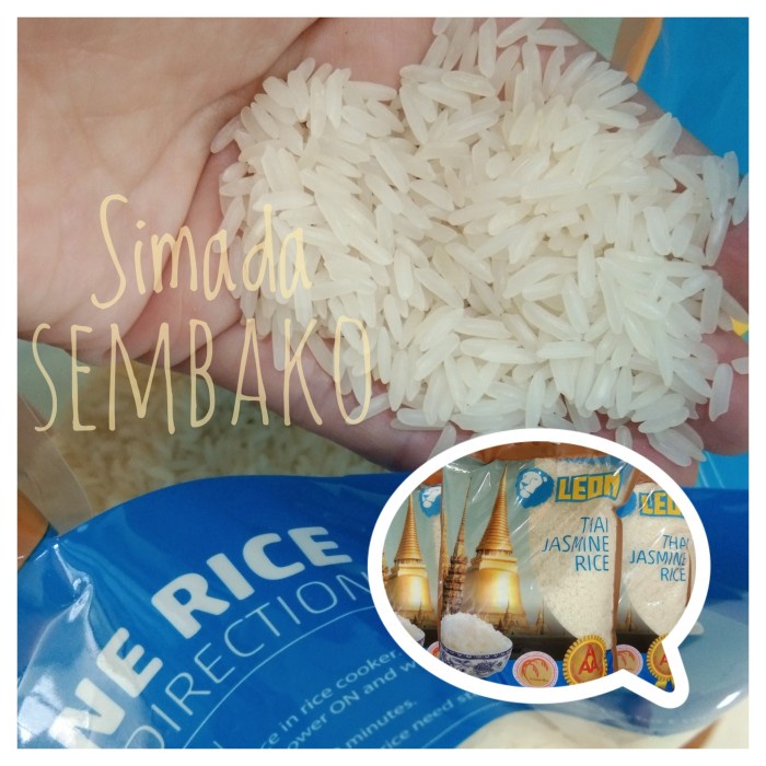 

Beras Thailand Thai Jasmine Rice " LEON " AAA. PREMIUM, wangi, bersih