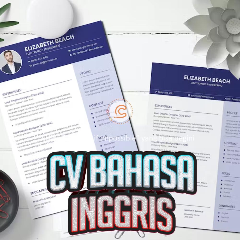

Special Sale! Curriculum Vitae | CV Bahasa Inggris | Lamaran Kerja Terlaris