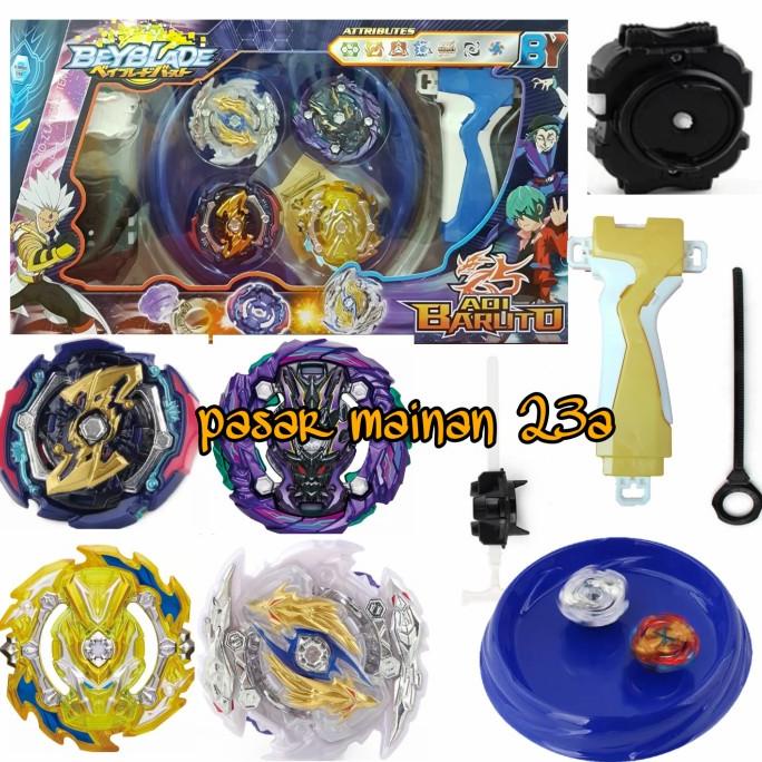Gangsing Beyblade Burst Launcher 4in1 Beyblade Lord Flare Dragon arena