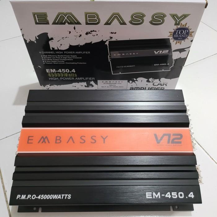 POWER AMPLIFIER EMBASSY EM-450 4CHANNEL V12
