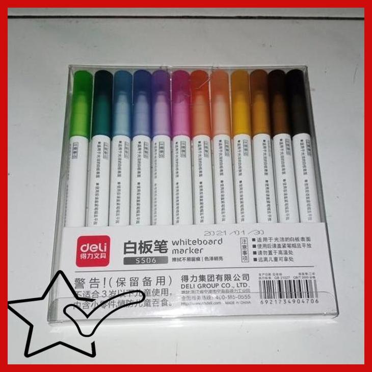 

[SWBL] WHITE BOARD MARKER ISI 12 BUAH SPIDOL WARNA WARNI