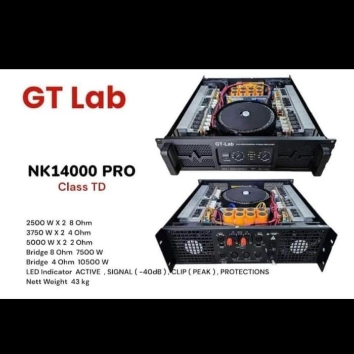 POWER AMPLIFIER AUDIO GT LAB NK14000 / NK 14000 ORIGINAL PRO CLASS TD
