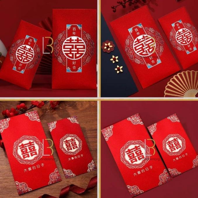

[IMLEK] Amplop Kertas Angpao Angpau Lamaran Sangjit Wedding Shuangxi Panjang TERLARIS