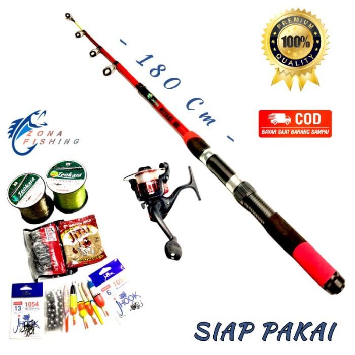 SET PANCING MURAH JORAN ANTENA TELESCOPIC 1.5/1.8/2.1METER LENGKAP