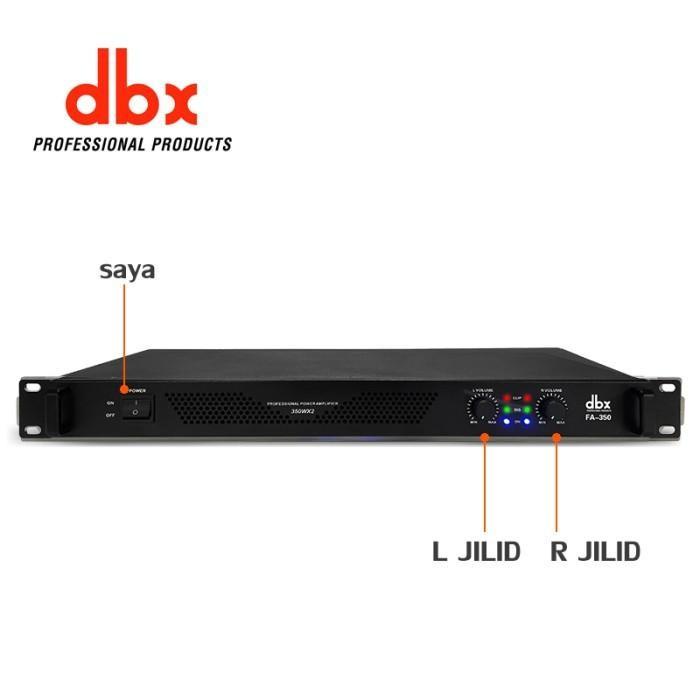 PRODUK ASLI DBX FA-350 POWER AMPLIFIER 2 CHANNEL RMS 350W + 350W