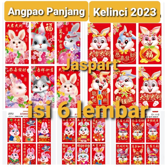 

New! ANGPAO HONG BAO IMLEK PANJANG SHIO KELINCI 2023 kyj Limited