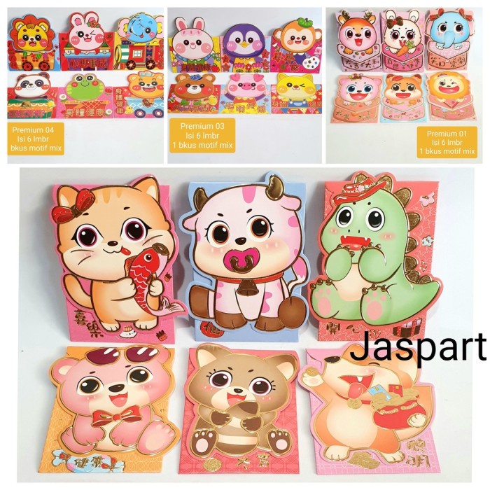 

New! Angpao PREMIUM 3D Kereta Animal Lucu Imlek Sincia kyj Limited