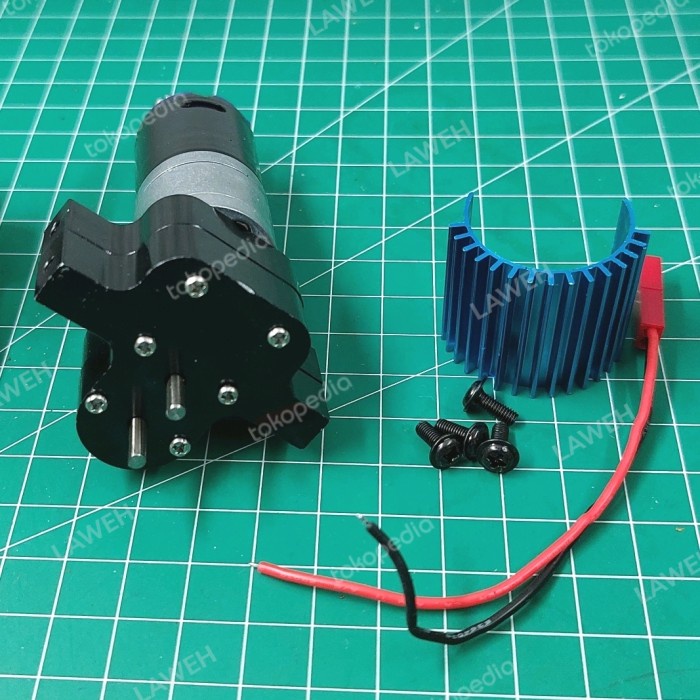 MOTOR 370 SINGLE SPEED GEARBOX WPL MN ORIGINAL TERBARU