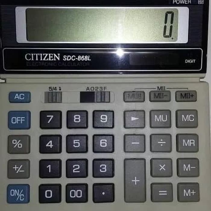 

KALKULATOR CITIZEN SDC 868 L / CALCULATOR CITIZEN 12 DIGIT 868 L ORIGINAL TERBARU