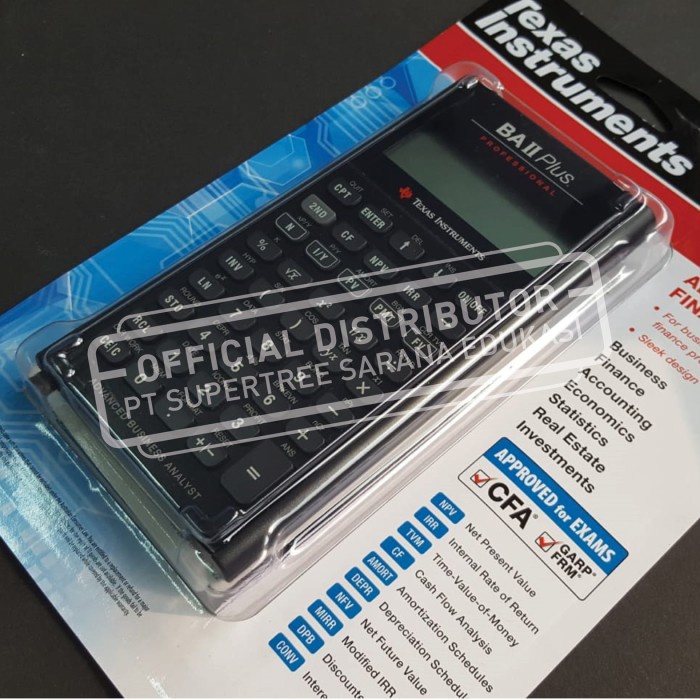

TEXAS INSTRUMENTS BA II PLUS PROFESSIONAL ORIGINAL TERBARU