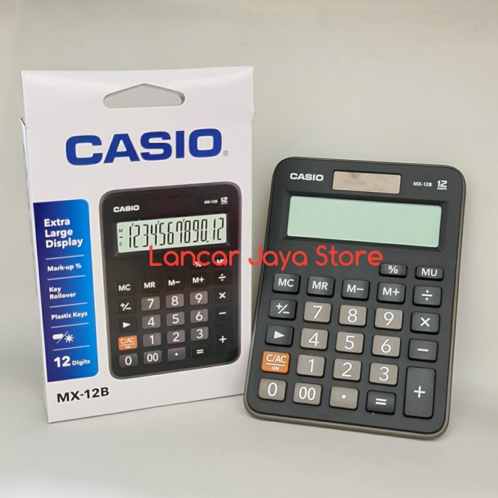 

KALKULATOR MEJA CASIO MX12B CASIO CALCULATOR CASIO MX-12B ORIGINAL TERBARU