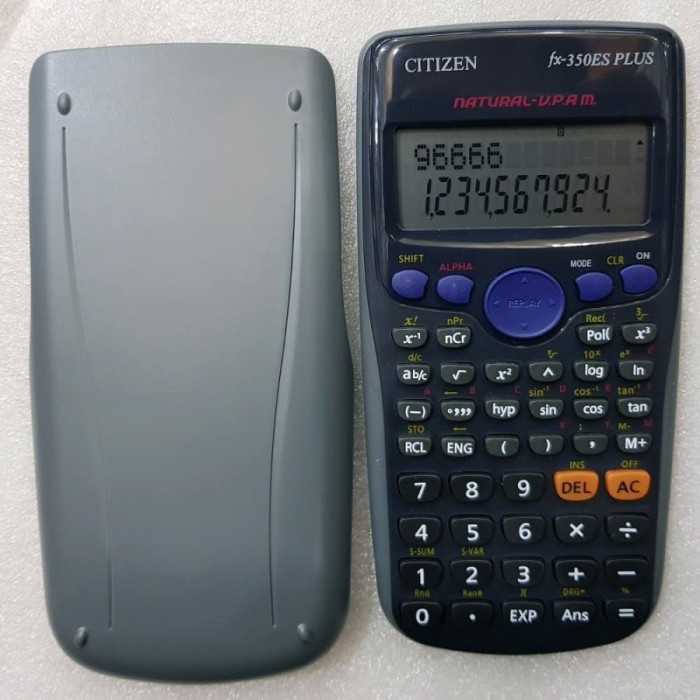 

KALKULATOR SCIENTIFIC CITIZEN FX 350 ES PLUS . KALKULATOR ANAK SEKOLAH ORIGINAL TERBARU