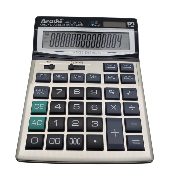 

KALKULATOR / CALCULATOR ARASHI ARC 9914W ORIGINAL ARASHI ORIGINAL TERBARU