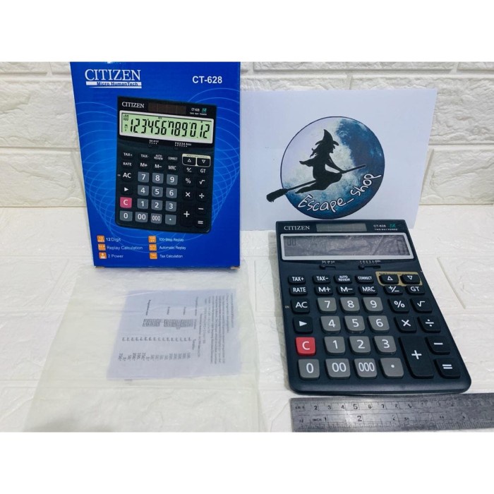 

KALKULATOR CITIZEN CT-628 - CALCULATOR TYPE CT 628 ORIGINAL TERBARU