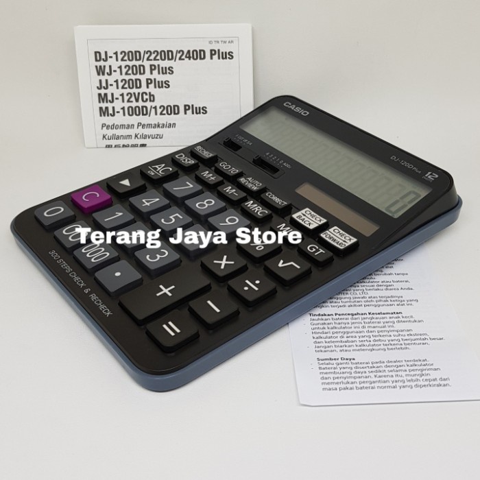 

KALKULATOR CASIO DJ-120D PLUS KALKULATOR 12 DIGIT CASIO DJ-120 D PLUS ORIGINAL TERBARU
