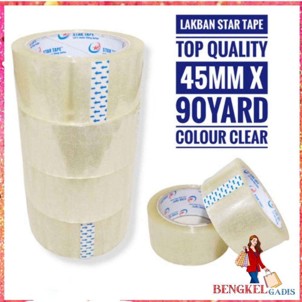 

BG Lakban Bening 45MM Merk ABC TAPE Lakban Coklat