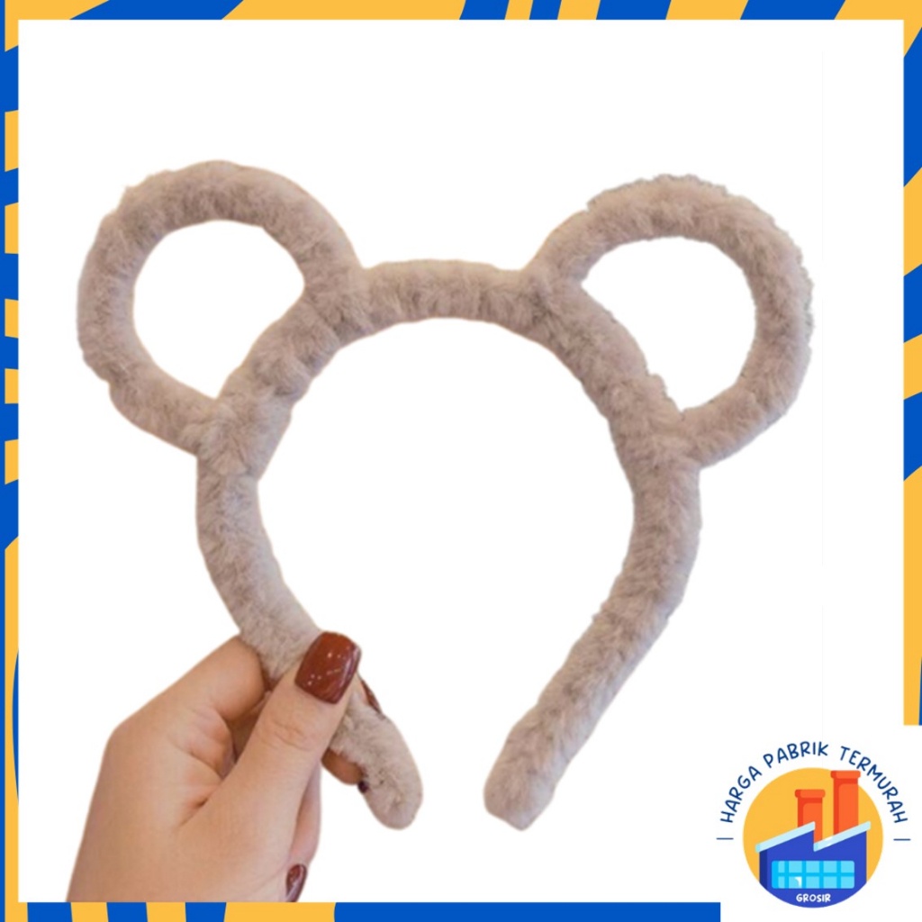 HPT BANDO LUCU KARAKTER HEWAN BULU HALUS  BONDU MOTIF KUPING KELINCI KUCING BERUANG BANDANA CAT BEAR