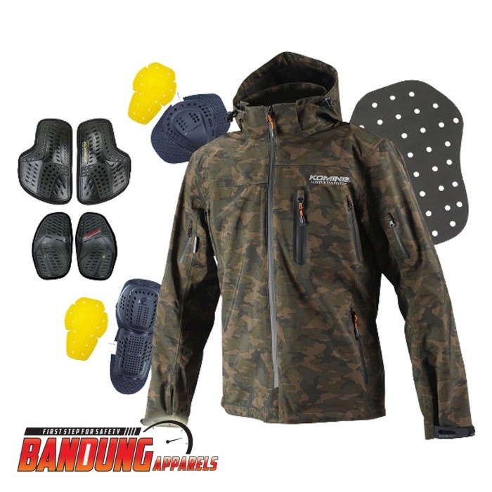 NEW JAKET MOTOR KOMINE JK 555 WATERPROOF JACKET FULL PROTECTOR PARKA ORIGINAL TERBARU