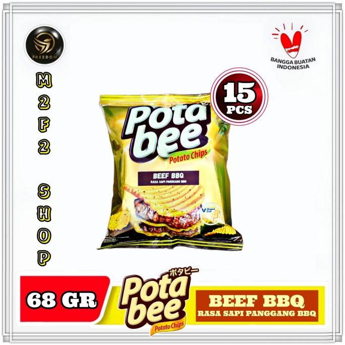 

NEW PRODUK KERIPIK KENTANG POTABEE RASA DAGING SAPI | BEEF BBQ - 68 GR (15 PCS) !!!!!