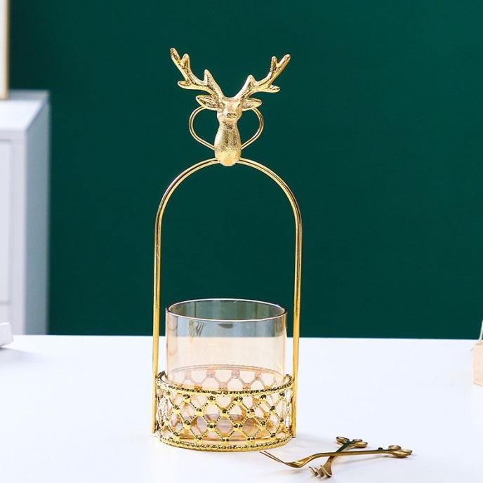 Gold Fruit Holder Tempat Sendok Garpu Desert / tempat sendok buah