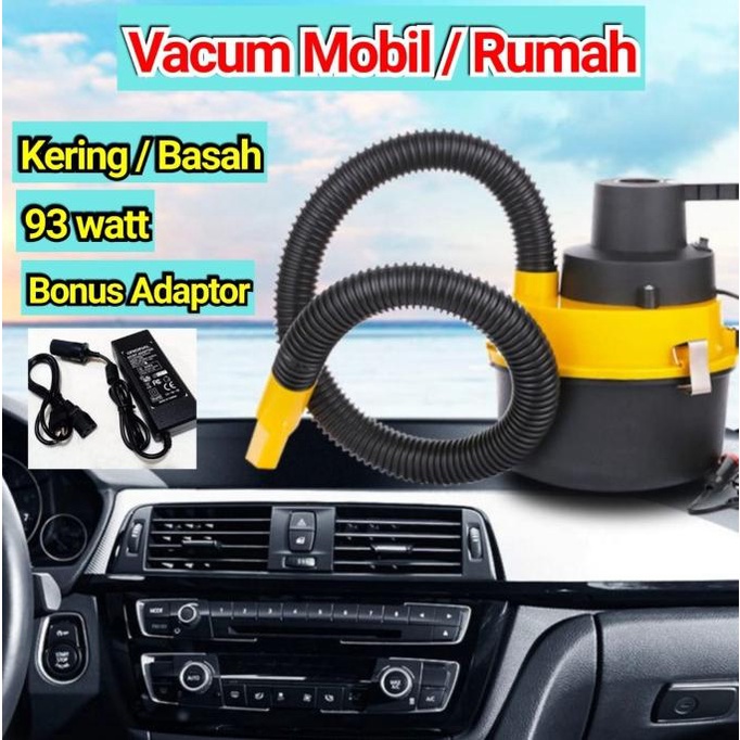 Vacuum Cleaner Wet &amp; Dry DC 12V - Vacum Mobil, Vakum Penyedot Debu