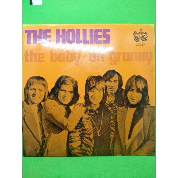 Vinyl atau piringan hitam THE HOLLIES Lagu the baby , oh granny, TONY MARSHALL Lagu Schone main,