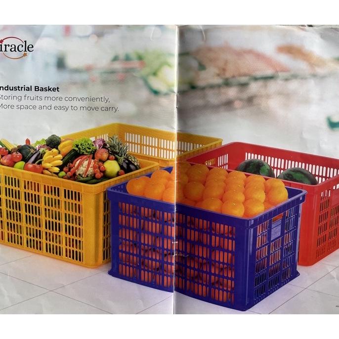 Keranjang Plastik Industri Racle / Container Box Industri Serbaguna