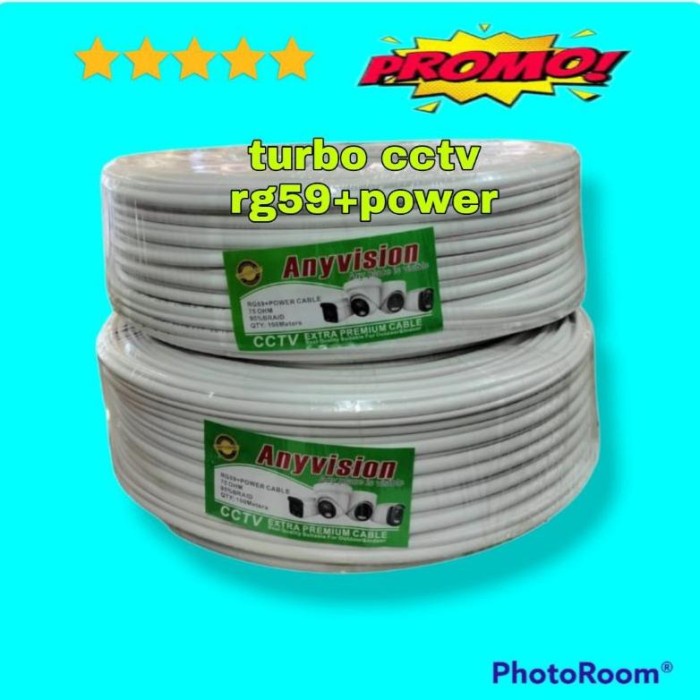 Kabel Cctv Rg59+Power 100M Utk Indoor & Outdoor #Gratisongkir Terlariss 