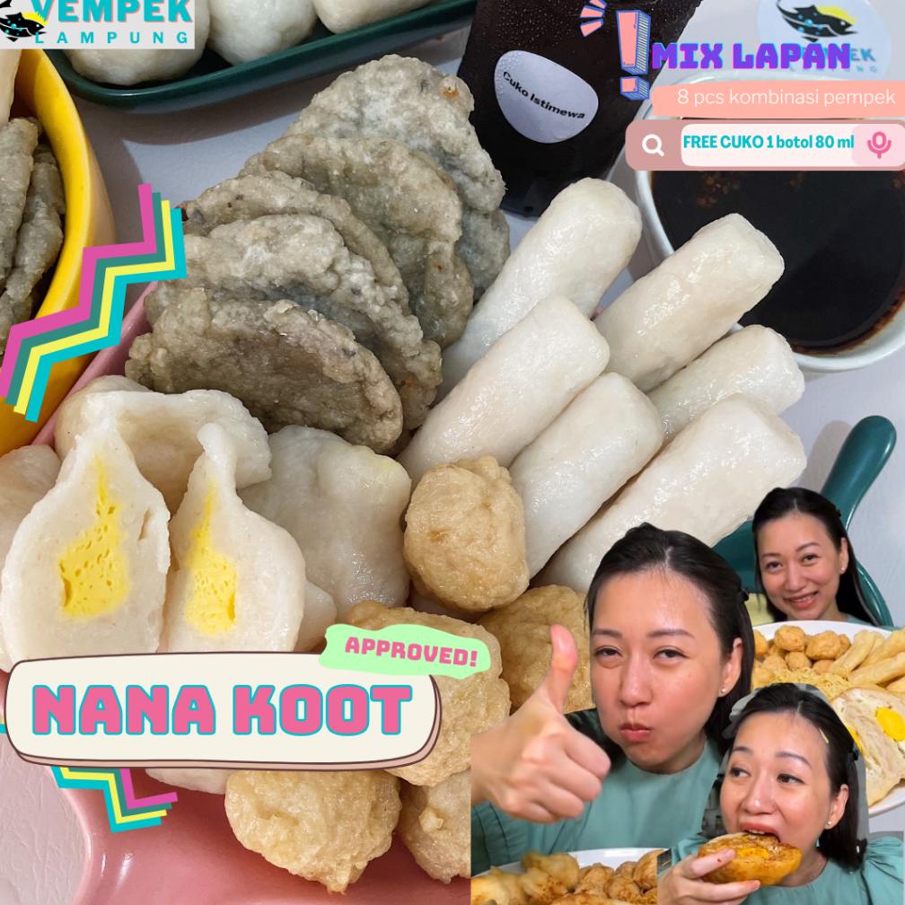 

Ready PEMPEK LAMPUNG ISI 8 KULIT, ADAAN, LENJER, TELOR, MIX