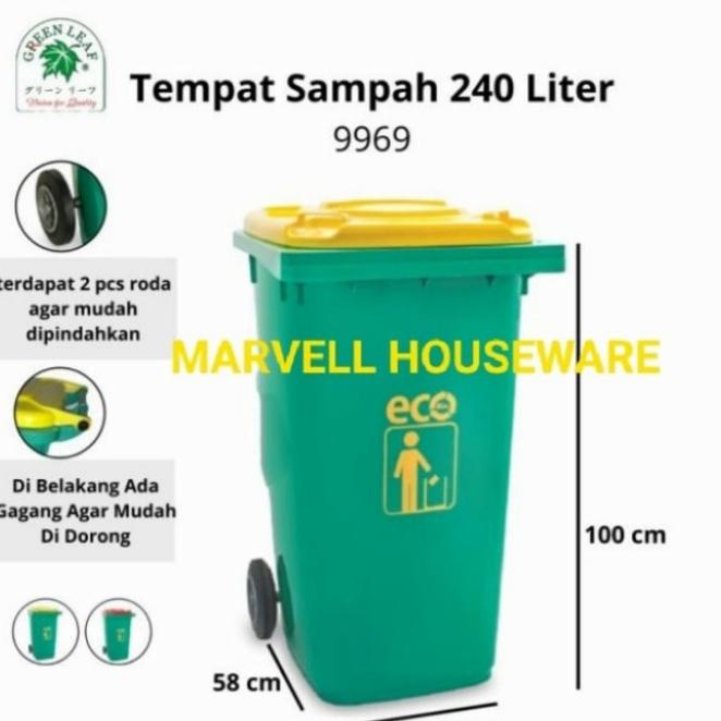 Tempat Sampah Besar Roda 240 Liter /Tong Sampah 240 Liter Roda