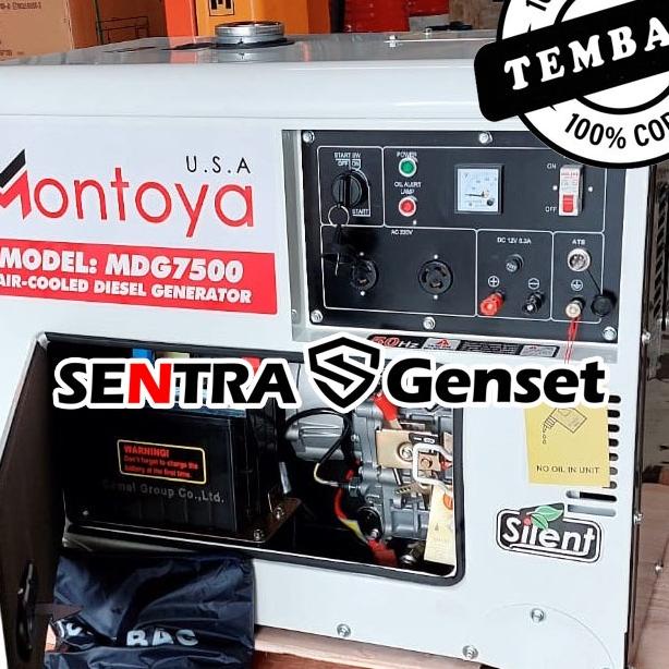 Genset Silent 5000 Watt Montoya Mdg 7500 Usa Technology