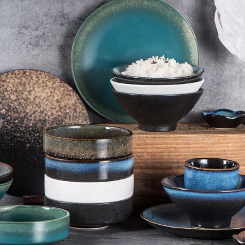 Yato Rice Bowl / Mangkuk Mangkok Saji Nasi Banchan Kerak Bulat Japanese Jepang Korea Rustic Estetik 