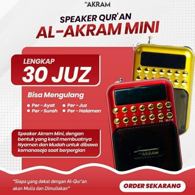 SPEAKER QURAN AL-AKRAM MINI KONTEN | SPEKER QURAN MUROTAL MP3