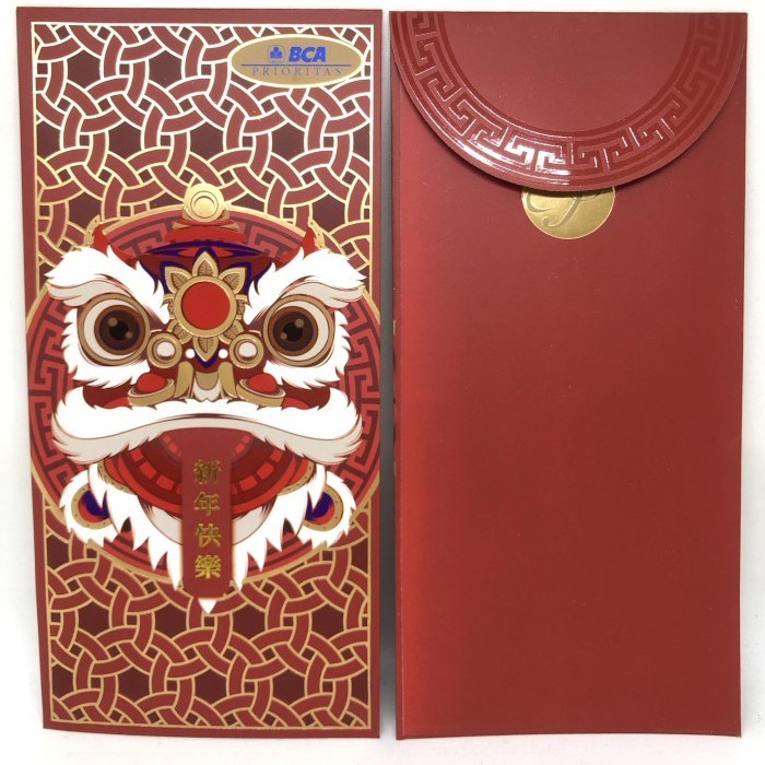 

New! H F5 Bank Bca Angpao Amplop Merah Angpau Hongbao Imlek Sincia Hungpao Limited