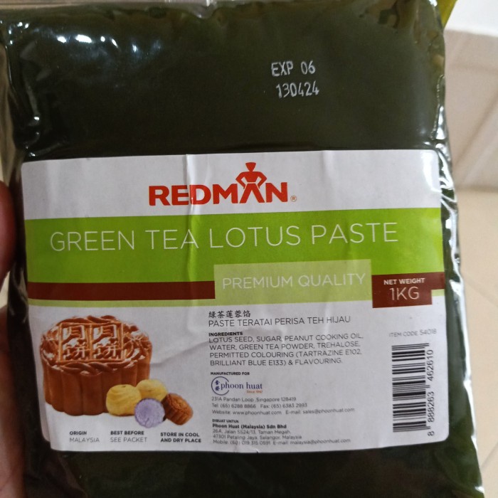 

filling mooncake redman Lotus greentea premium quality