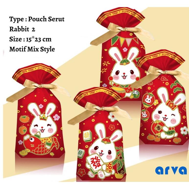 

WQ 5pcs POUCH PLASTIK SERUT CHINESE NEW YEAR/Imlek Gift Wrapping (Makanan, Aksesoris) TERLARIS