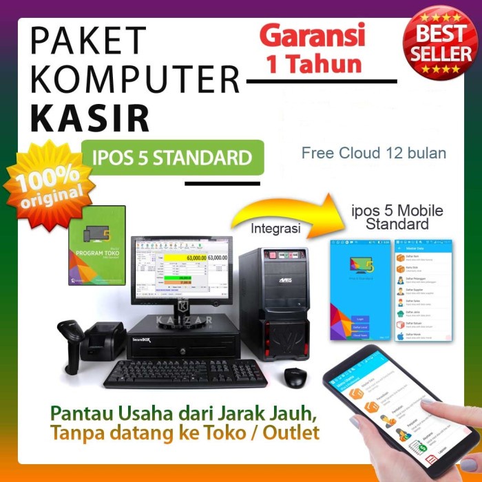 

Komputer Kasir Full Set - Core I3 - Qualitas Terjamin - Harga Memukau