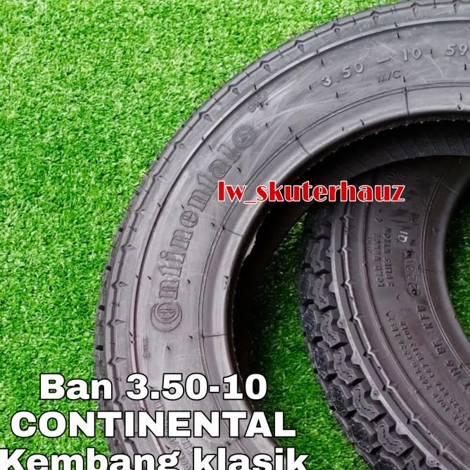 Ban Tubeless Continental Uk 3.50-10 Utk Vespa Ring Velg 10