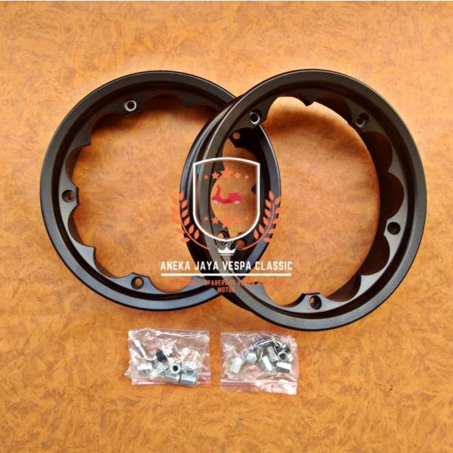Velg Vespa Vrossi Vrx Warna Black / Hitam Ring 10 Terbaru