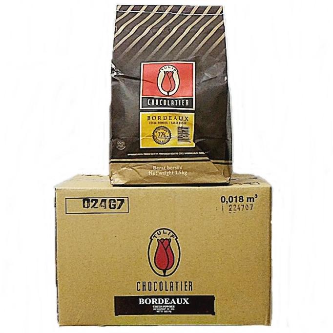 

Tulip Bordeaux Coklat bubuk 2.5 KG / DARK COCOA PREMIUM 2.5KG