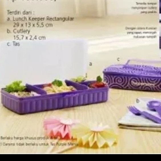 Lunch Keeper Regtangular Wadah Bekal Tupperware Set