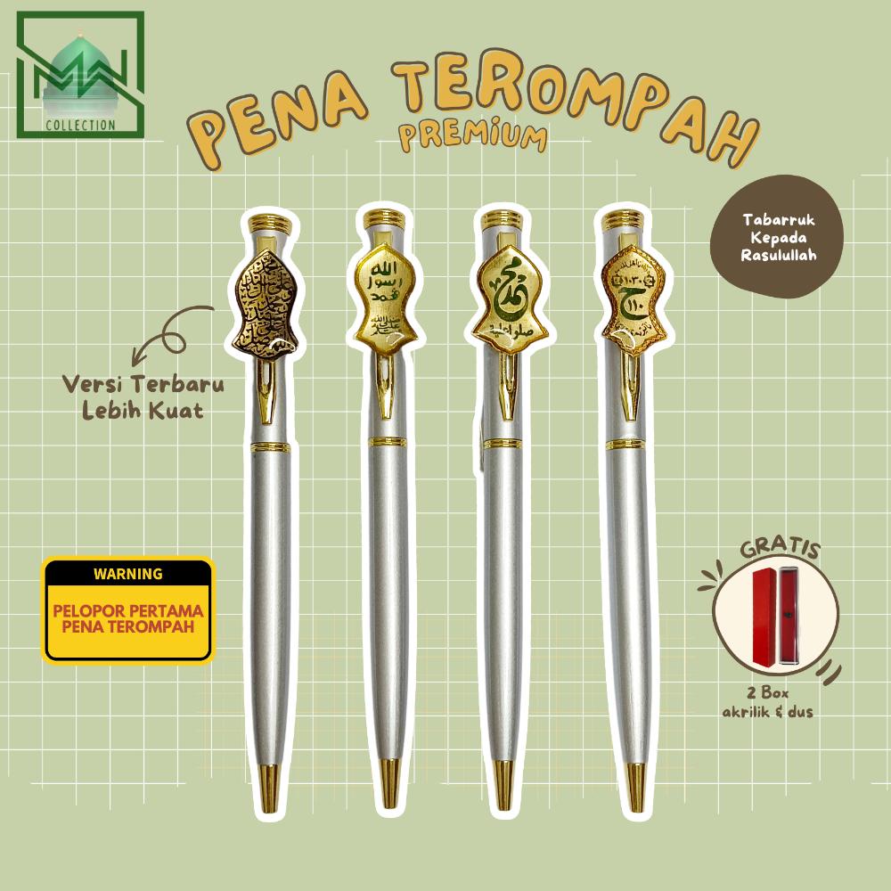 

Promo Spesial PENA SILVER TEROMPAH PREMIUM Tabarruk Kepada Nabi pulpen terompah Terlaris