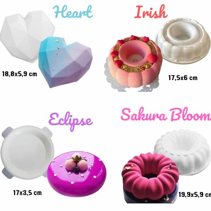 Cetakan Silikon Entremet Silikon Puding Cetakan Puding Silikon Kue