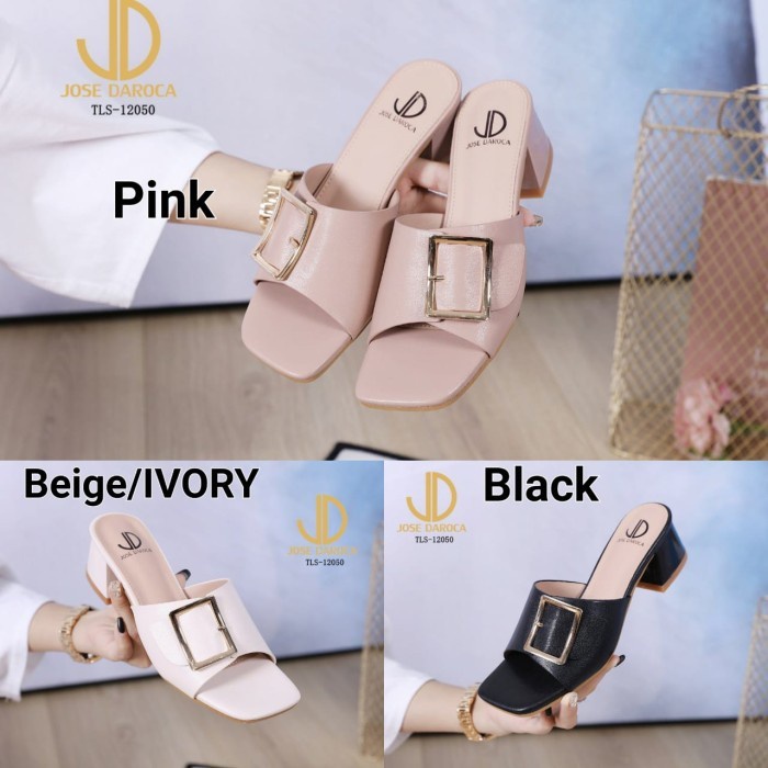 Sandal Wanita Murah Heels Hak Tinggi Jd Original / Kulit Halus Import