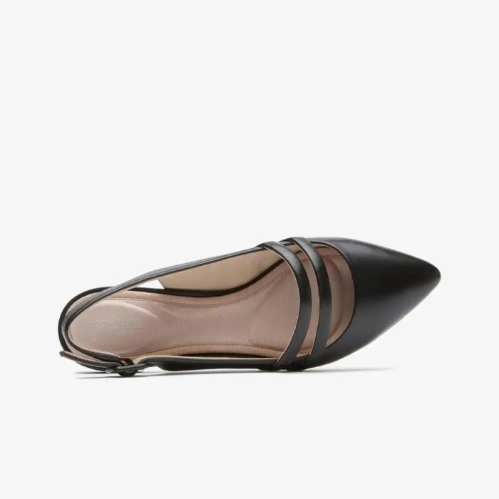 Rockport Tm Adelyn Sling Original Sepatu Sandal Wanita Leather - Black