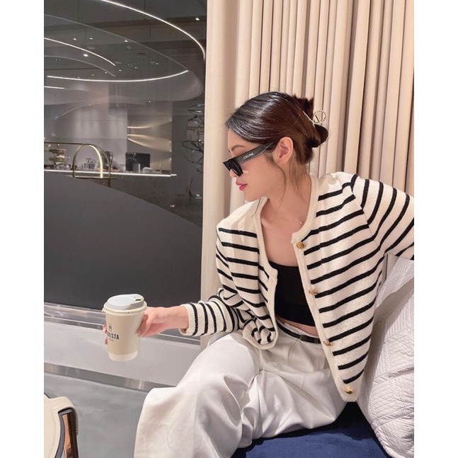 [AMAZED PEOPLE] Diarrys.id READY STOCK SHEIN Kyo Cardigan Striped Cardigan