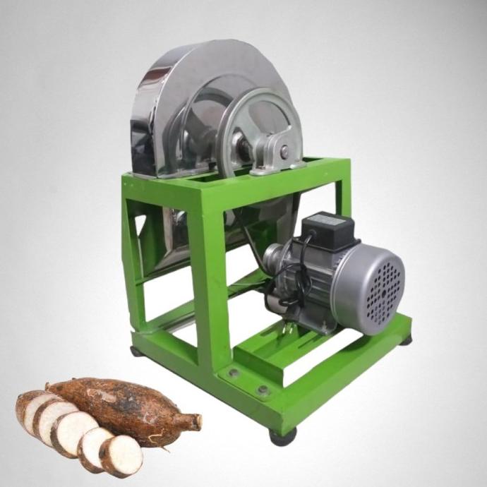 Mesin potong singkong listrik keripik ubi pakai dinamo listrik
