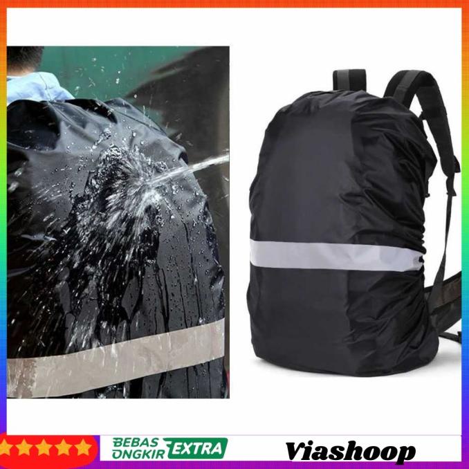 Kekinian Cover mantel pelindung penutup Tas Ransel anti air hujan 