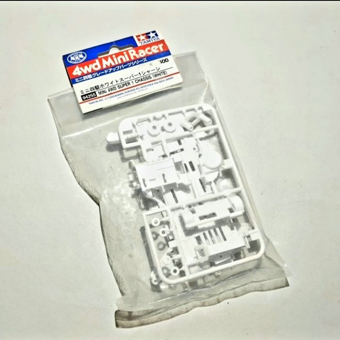 Tamiya 94255 Mini 4WD Super 1 Chassis (White)