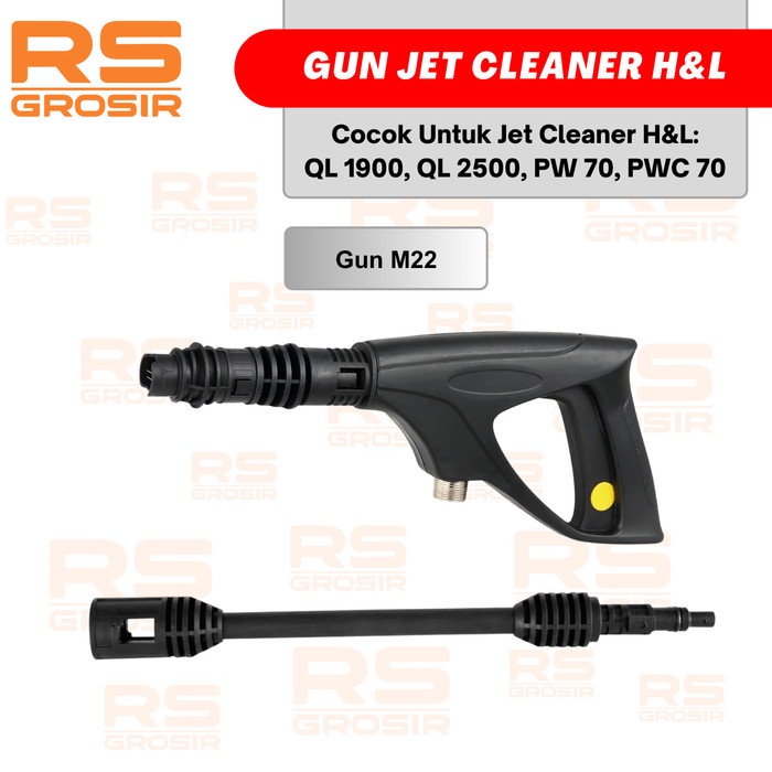 Gun Jet Cleaner H&L QL 1900 Set Gun Stick Mesin Steam High Pressure